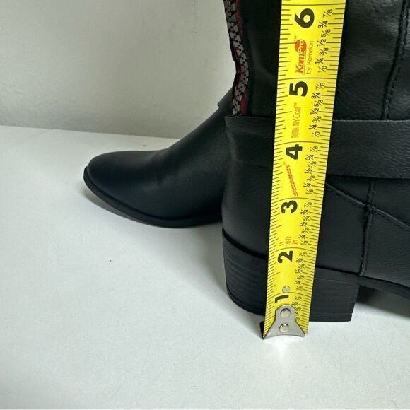 Madden Girl Women's Black G-Dstiny Boots Knee High Back Zip Back Buckle Sz 7,5 - Picture 12 of 12